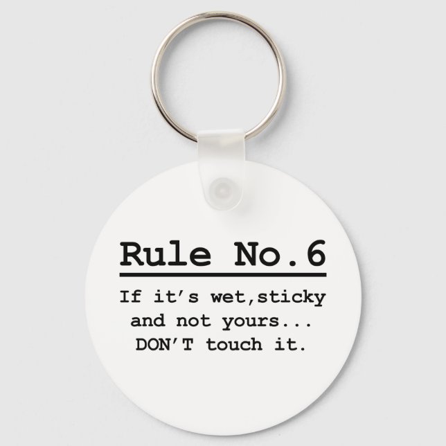 Rule No. 6 Key Ring (Front)