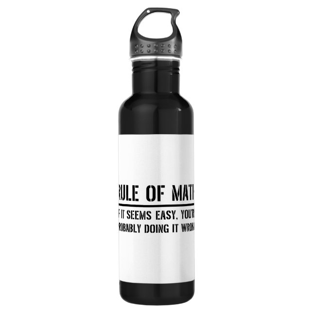 Rule of Math 710 Ml Water Bottle (Front)