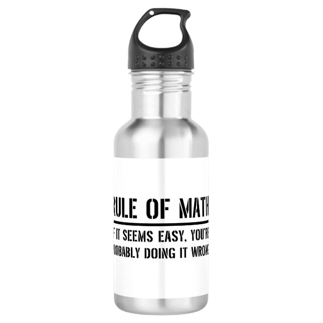 Rule of Math 710 Ml Water Bottle (Front)