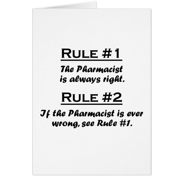 Rule Pharmacist (Front)