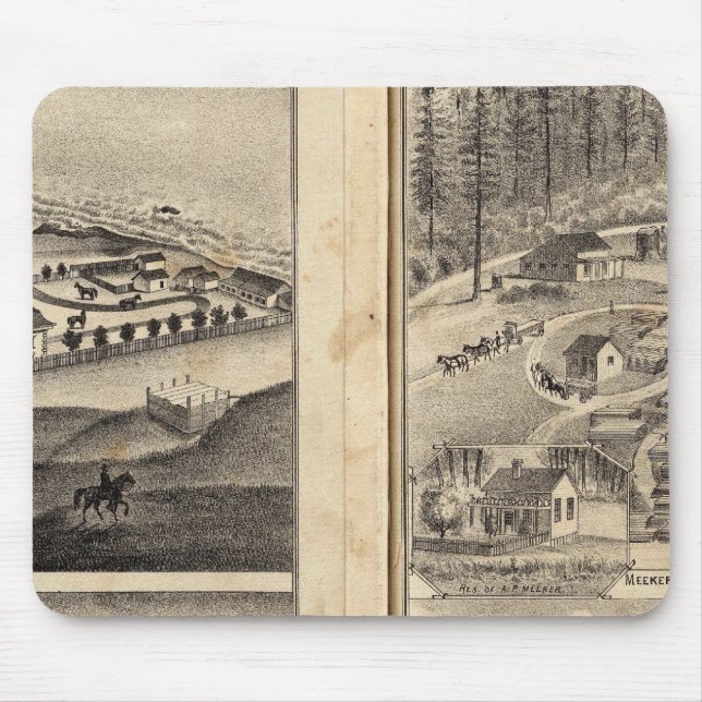 Rule Ranch Old Fort Ross Meeker Bros Mouse Mat (Front)