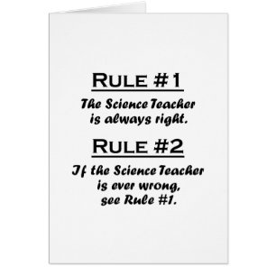 Rule Science Teacher