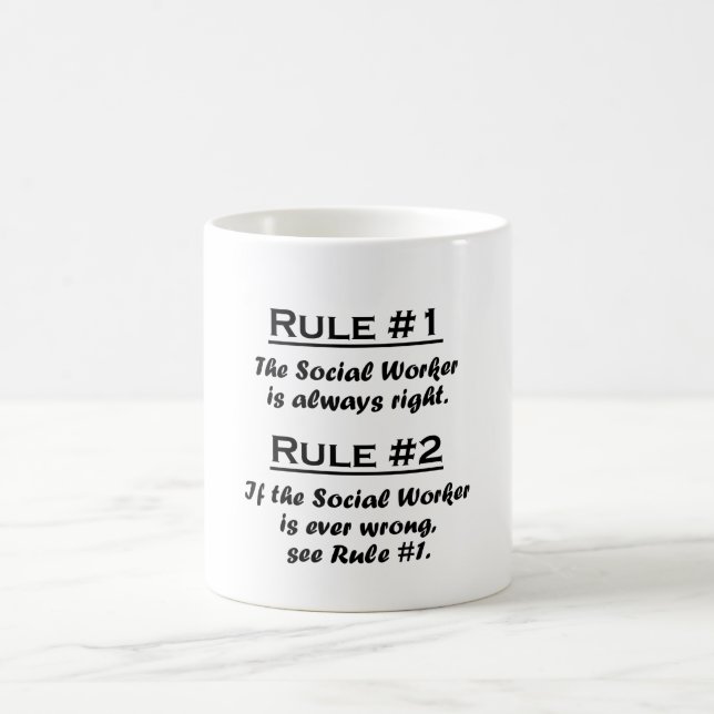Rule Social Worker Coffee Mug (Center)