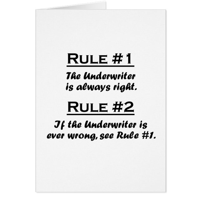 Rule Underwriter (Front)