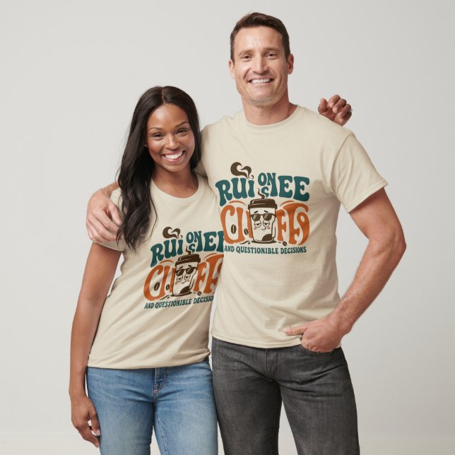Ruled By Coffee And Questionable Decisions T-Shirt (Unisex)
