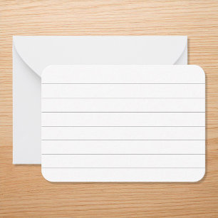 Ruled Index Card