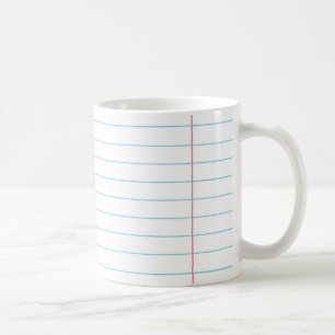 RULED LINED PAPER MUG
