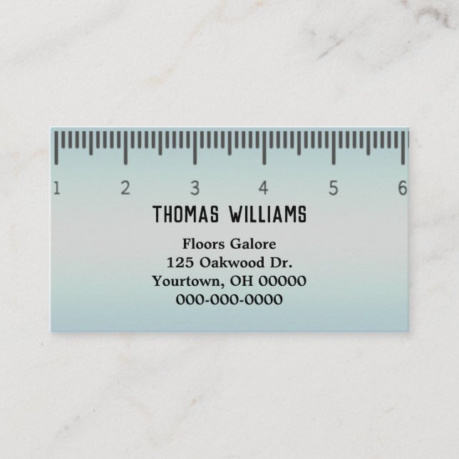 ruler graphic for business business card (Front)