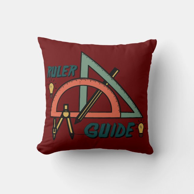 Ruler Guide, High School Cushion (Front)
