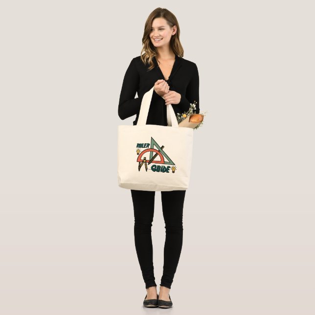 Ruler Guide, High School Large Tote Bag (Front (Model))