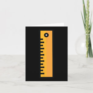 Ruler Halloween Costume For Teachers Students Card
