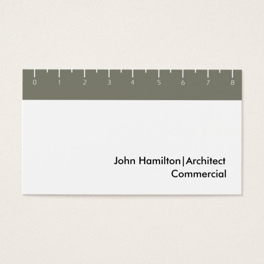 Ruler Khaki Business Card