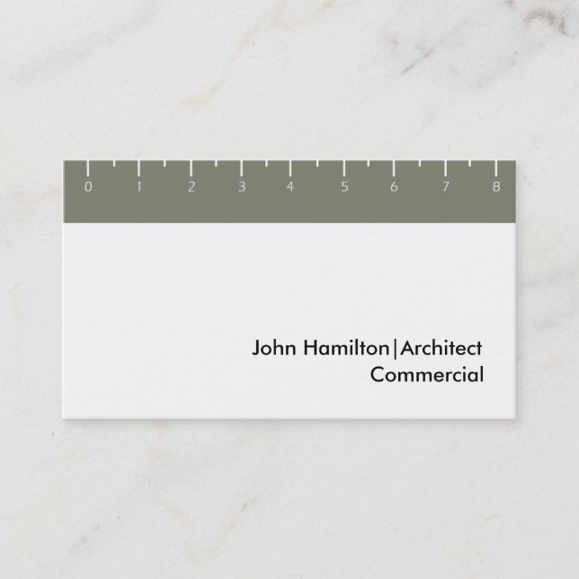 Ruler Khaki Business Card (Front)