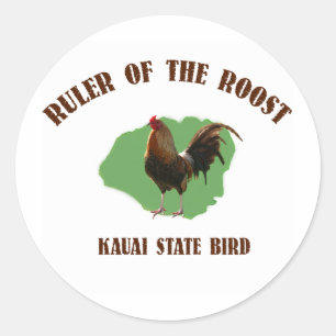 Ruler of the Roost Kauai Stickers
