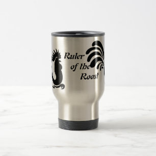 "Ruler of the Roost" Rooster Aluminium Travel Mug