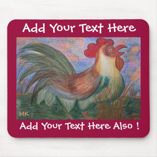 Ruler of the Roost Template Mouse Mat (Front)