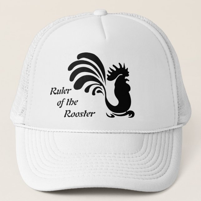 "Ruler of the Rooster" Stylised Rooster Cap (Front)