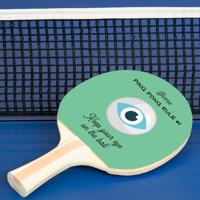 Rules #1 and #2 (back & front) ping pong paddle (Insitu)