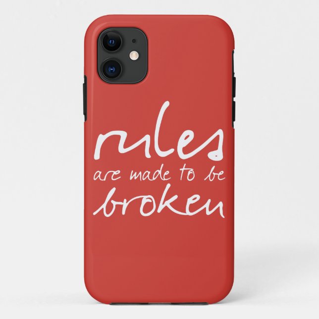 Rules Are Made To Be Broken iPhone 5/5S Case (Back)