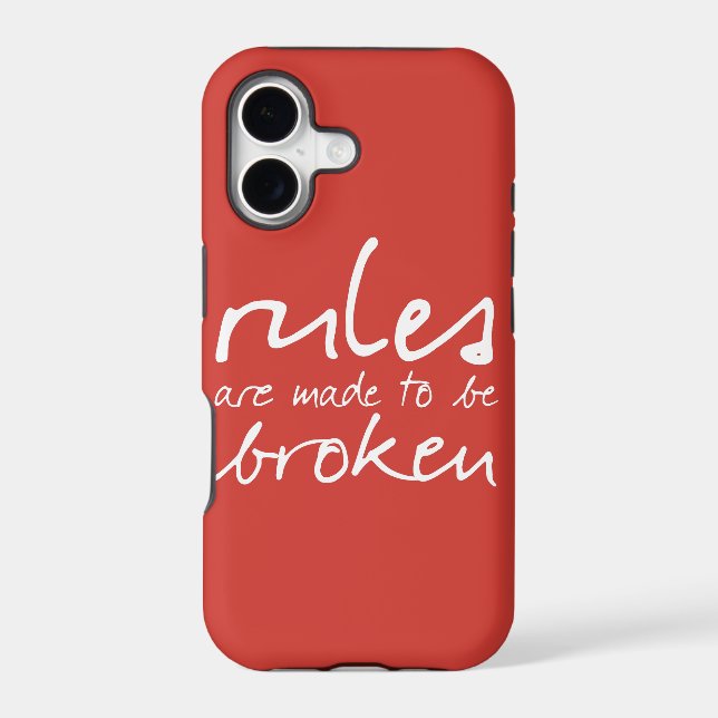 Rules Are Made To Be Broken iPhone 5/5S Case (Back)
