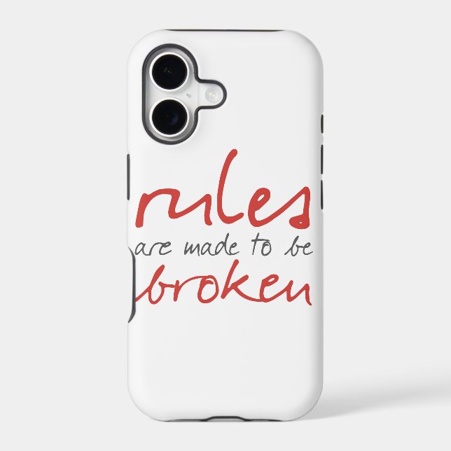 Rules Are Made To Be Broken iPhone 5/5S Case (Back)