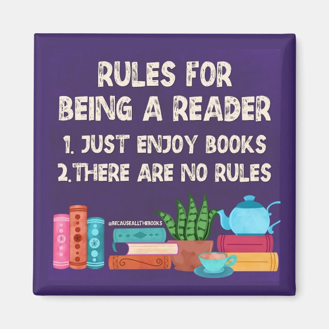 Rules For Being A Reader Magnet (Front)