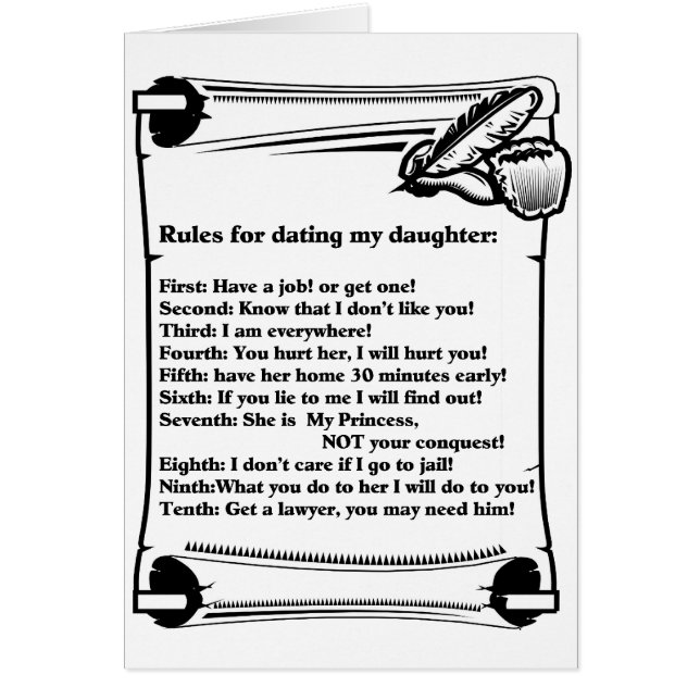 Rules for Dating My Daughter (Front)
