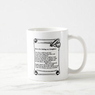 Rules for Dating My Daughter Coffee Mug