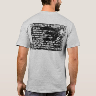 Rules for Dating My Daughter Funny Dad Daughter T-Shirt