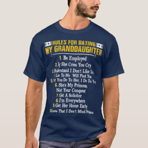 Rules For Dating My Granddaughter Fun Family T-Shirt