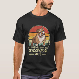 Rules For The Owner Of English Bulldog Dog Vintage T-Shirt