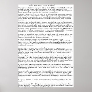 Rules Kids Won't Learn Poster