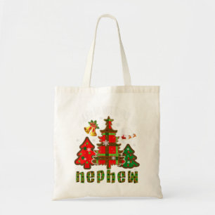 Rules Not For Nephew Sarcastic Christmas Red Plaid Tote Bag