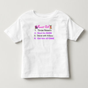 Rules of a Flower Girl Toddler Shirt