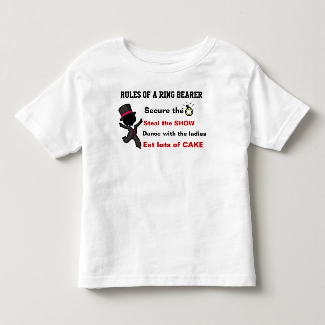 Rules of a Ring Bearer T-Shirt (Front)