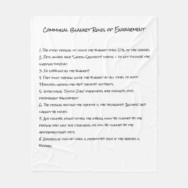 Rules of Engagement  Blanket (Front)