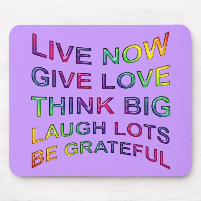 Rules Of Life Mouse Mat (Front)