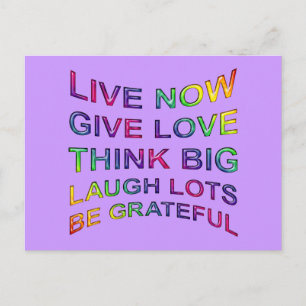 Rules Of Life Postcard