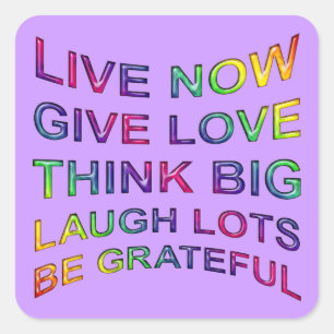 Rules Of Life Square Sticker