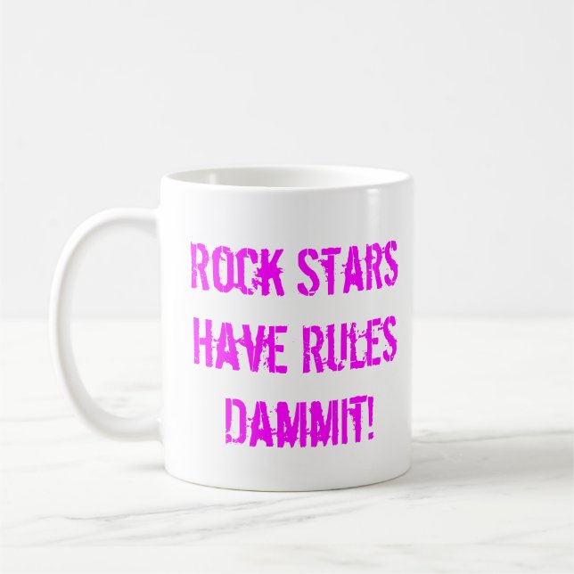 Rules Of Rock Stars Mug (Left)