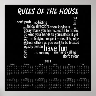 Rules of the House Poster