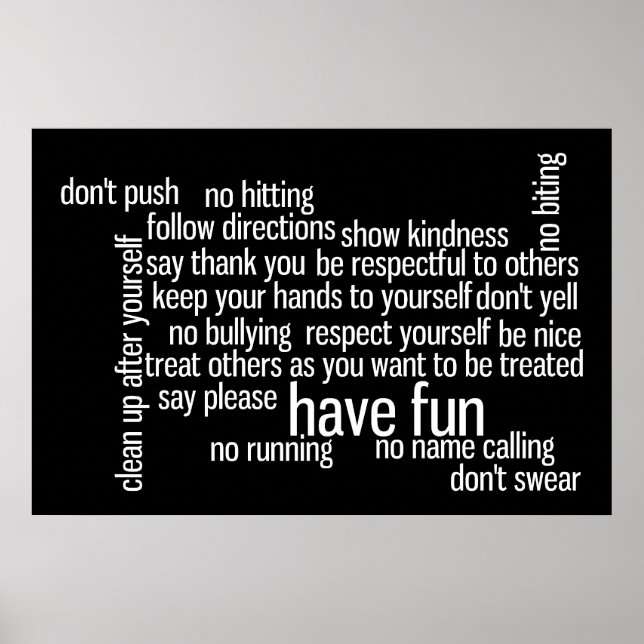 Rules of the House Poster (Front)