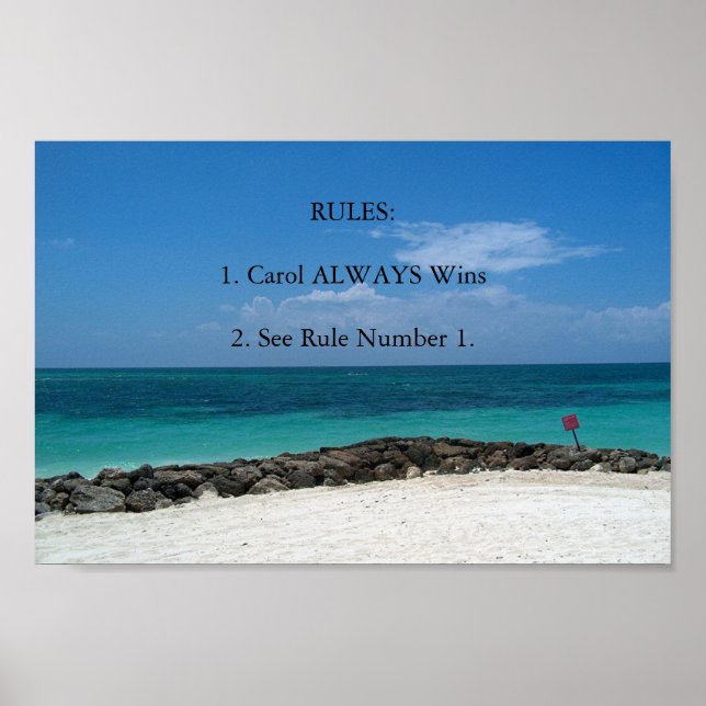 Rules Poster (Front)
