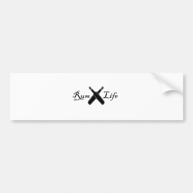 Rum Life Bumper Sticker (Front)