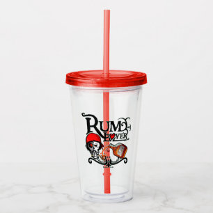 Rum lover acrylic tumbler