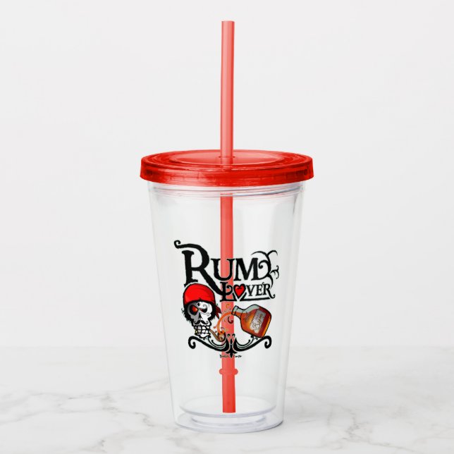 Rum lover acrylic tumbler (Front)