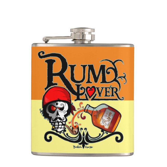 Rum lover Blade Hip Flask (Front)