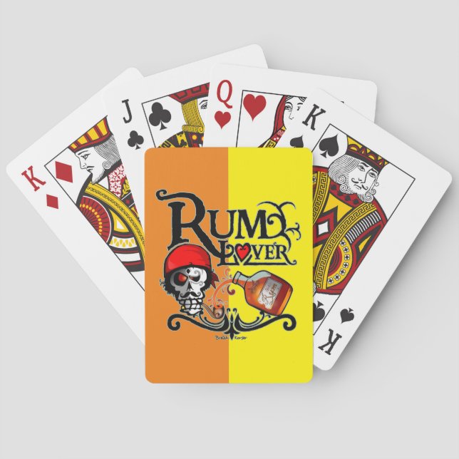 Rum lover playing cards (Back)