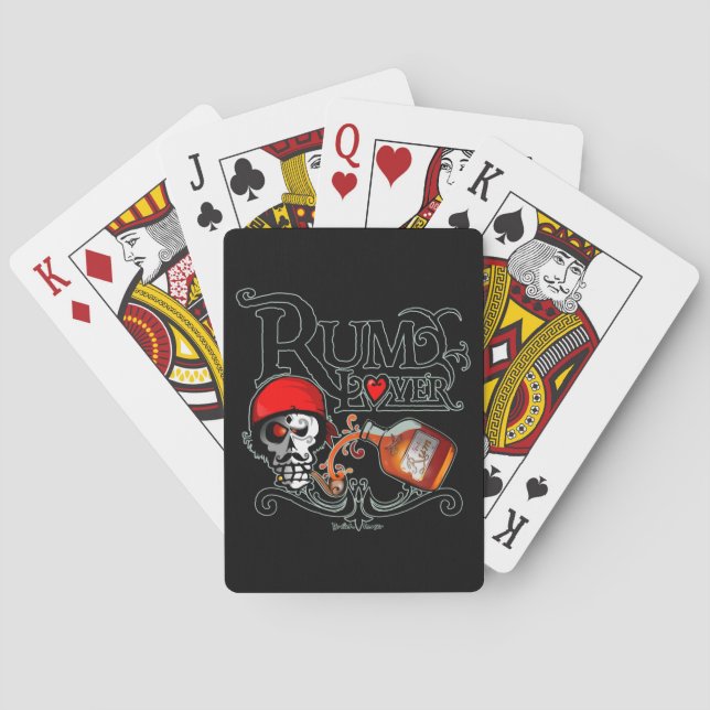 Rum lover playing cards (Back)