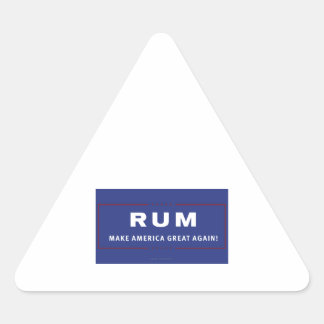 Rum Make America Great Again Triangle Sticker